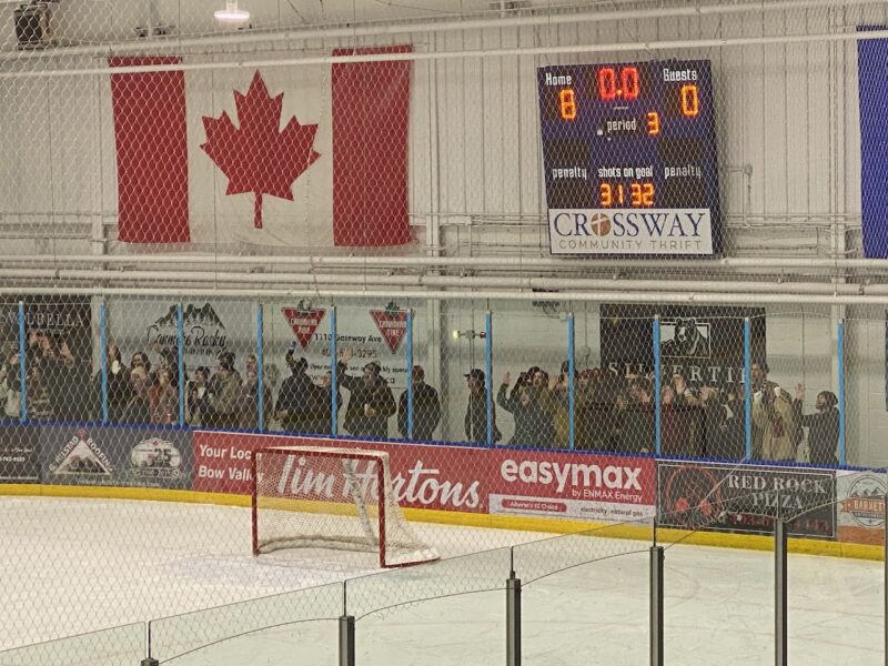 Ice hockey in Canmore, Canada. Image © PlanetSKI